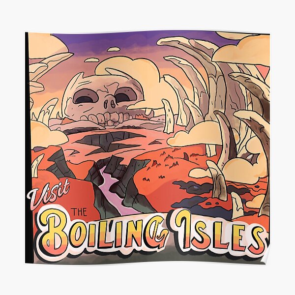 Visit The Boiling Isles - The Owl House Mock Travel Poster Poster RB2709 product Offical the owl house Merch