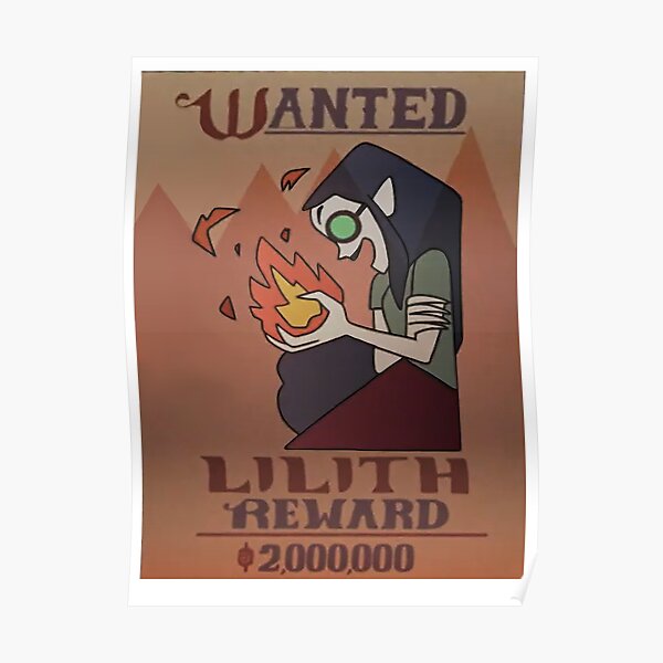 The Owl House Lilith Wanted Poster!  Poster RB2709 product Offical the owl house Merch