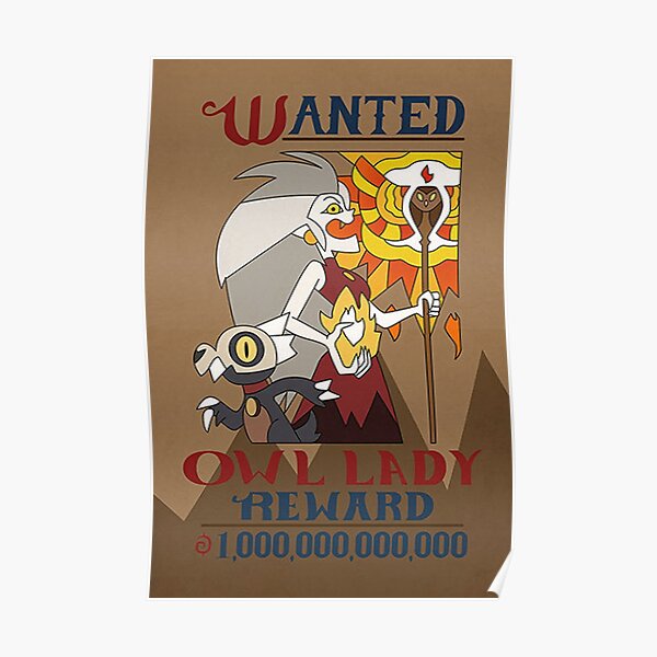 Wanted Owl Lady - Owl House Poster RB2709 product Offical the owl house Merch