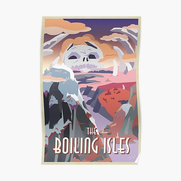 VISIT THE BOILING ISLES - The Boiling Isles Poster RB2709 product Offical the owl house Merch