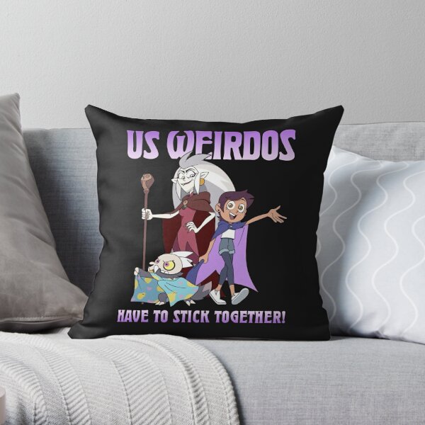US Weirdos Have To Stick Together Shirt The Owl House Throw Pillow RB2709 product Offical the owl house Merch