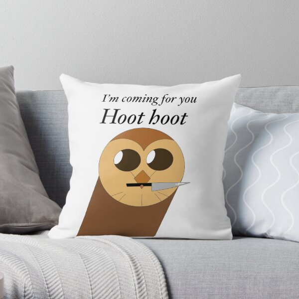 I’m coming for you hoot hoot Throw Pillow RB2709 product Offical the owl house Merch