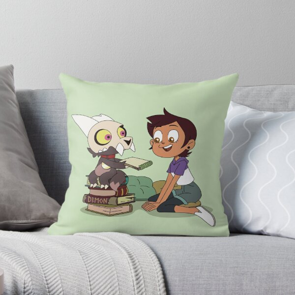 Luz and King | The Owl House Throw Pillow RB2709 product Offical the owl house Merch