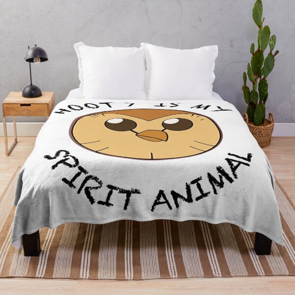 Hooty is My Spirit Animal Throw Blanket RB2709 product Offical the owl house Merch