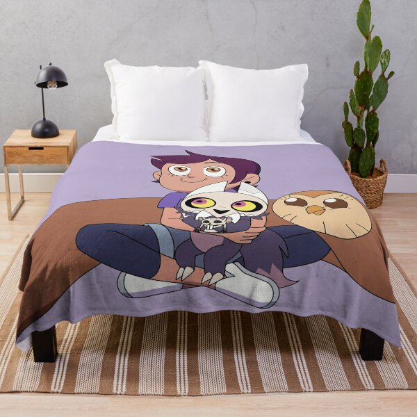 Luz, Hooty and King | The Owl House Throw Blanket RB2709 product Offical the owl house Merch